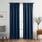 SunVeil Vanderbilt Extra Wide Blackout Window Curtain, Navy - 52"W x 95"L